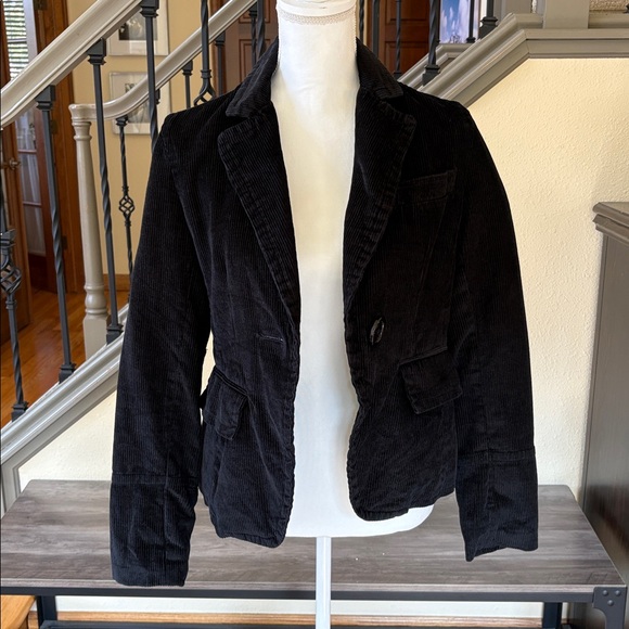 Vintage Wet Seal Corduroy Gray/Black Blazer Size Small - Picture 2 of 14